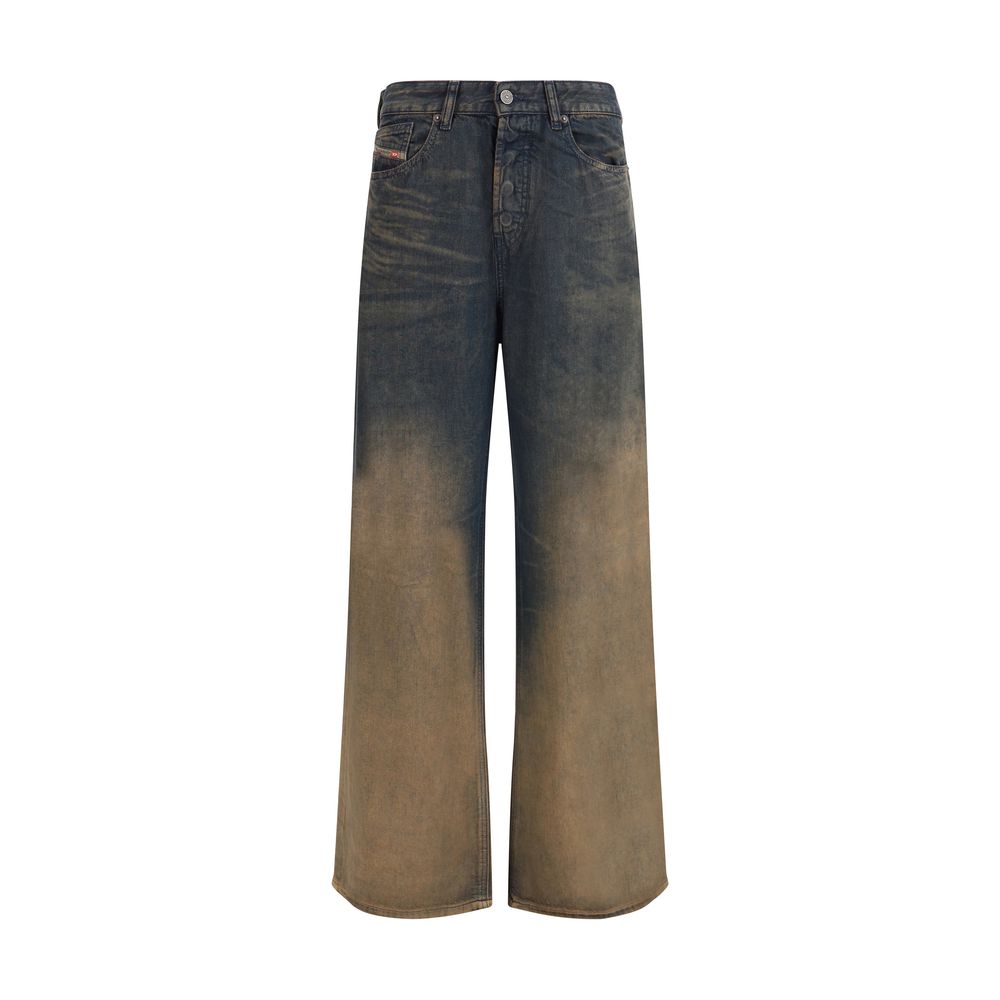 Diesel Blue Lyocell Relaxed Fit Jeans